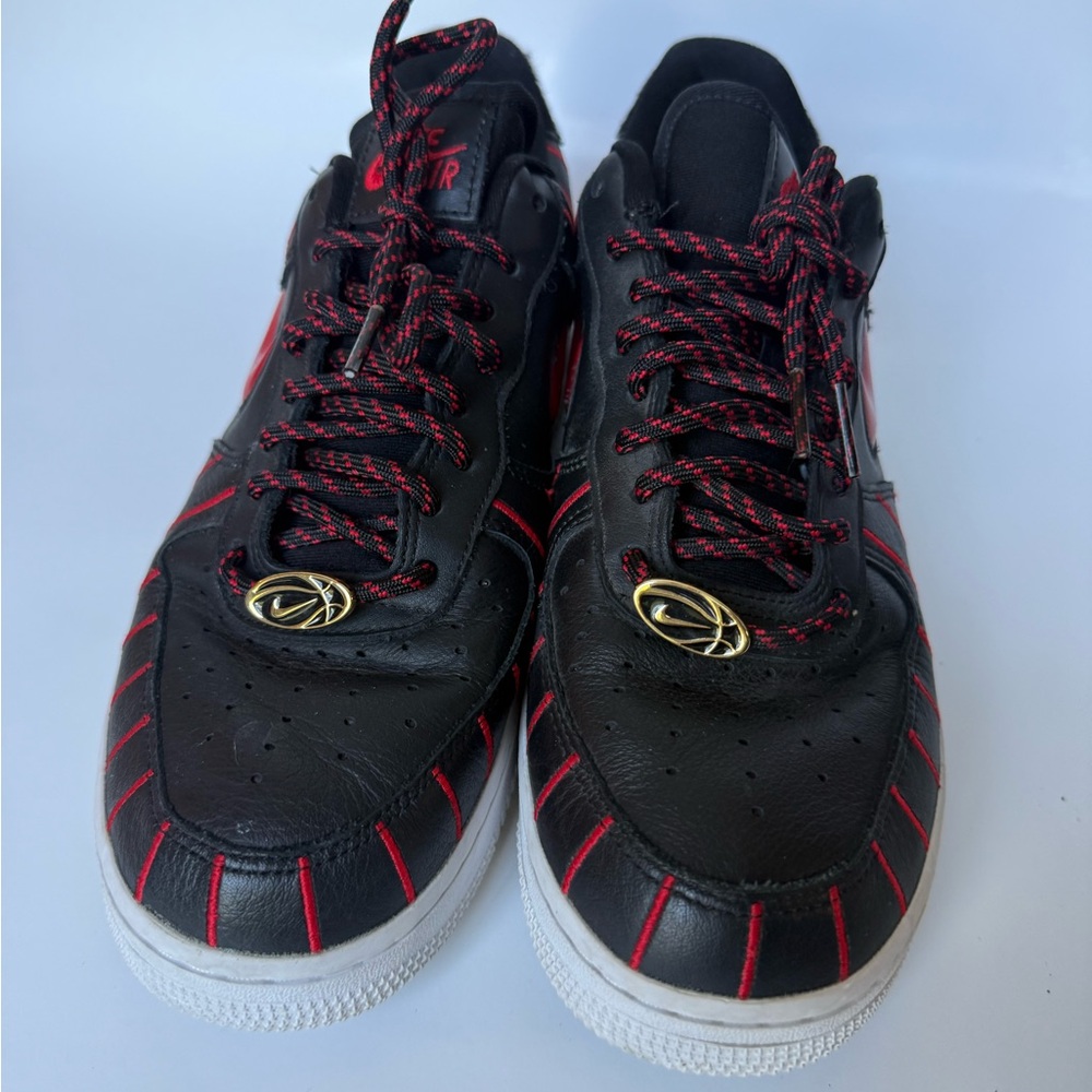 Nike Air Force 1 Jewel QS CHICAGO ALLSTAR Pinstripe Black Red Women's size 9 - Picture 5 of 14